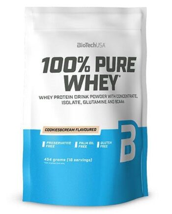 Biotech 100% Ren Whey Proteinpulver Cookies & Cream 454g