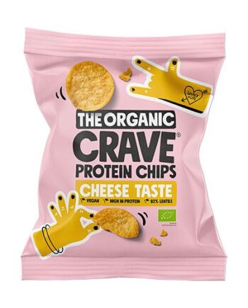 Veganske Protein Chips med Ost - Økologisk Snack