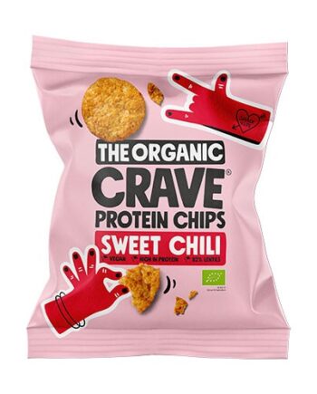Veganske Protein Chips Sweet Chili - Økologisk Snack