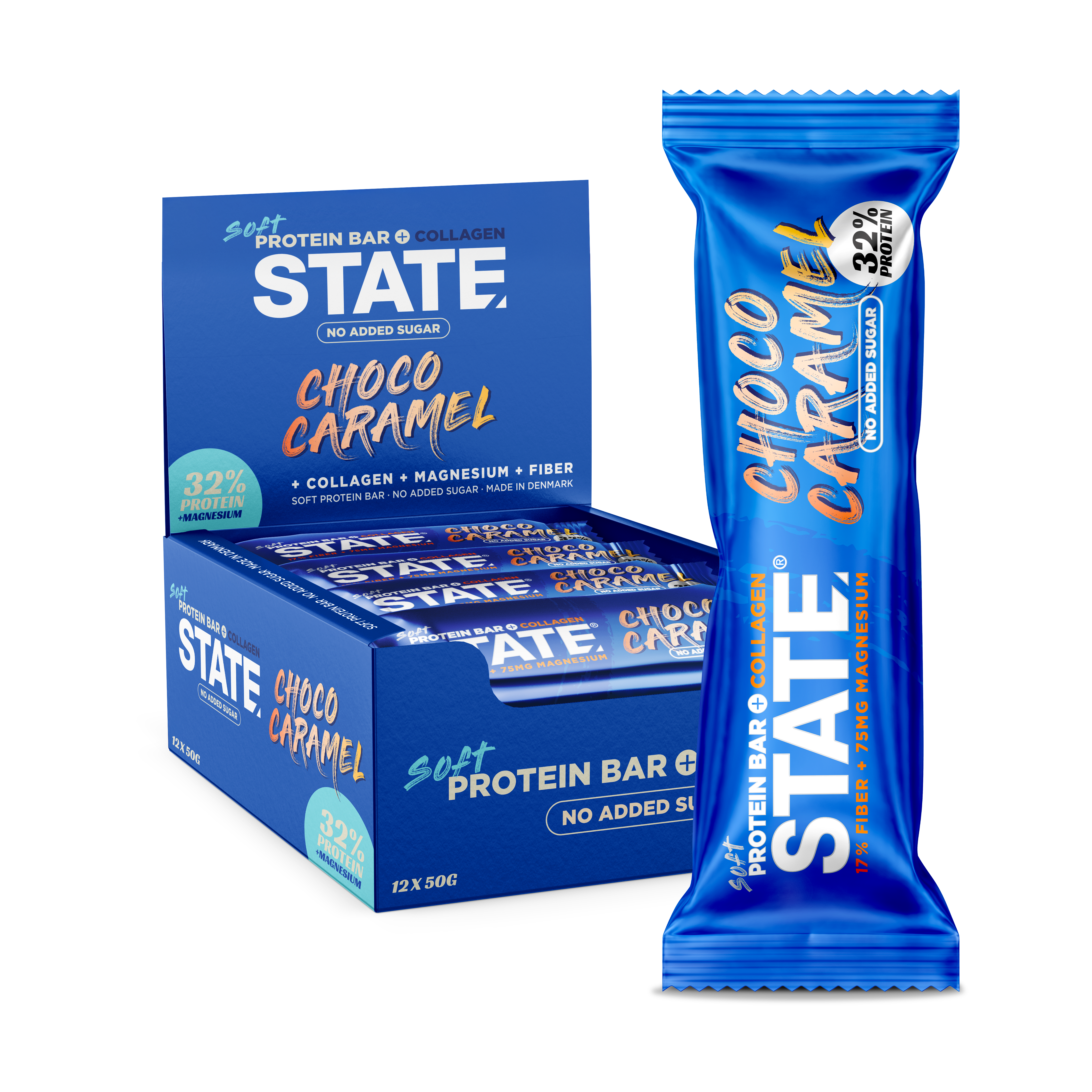 Blød Proteinbar Chokolade Karamel 12x 50g - Fantastisk Tilbud!
