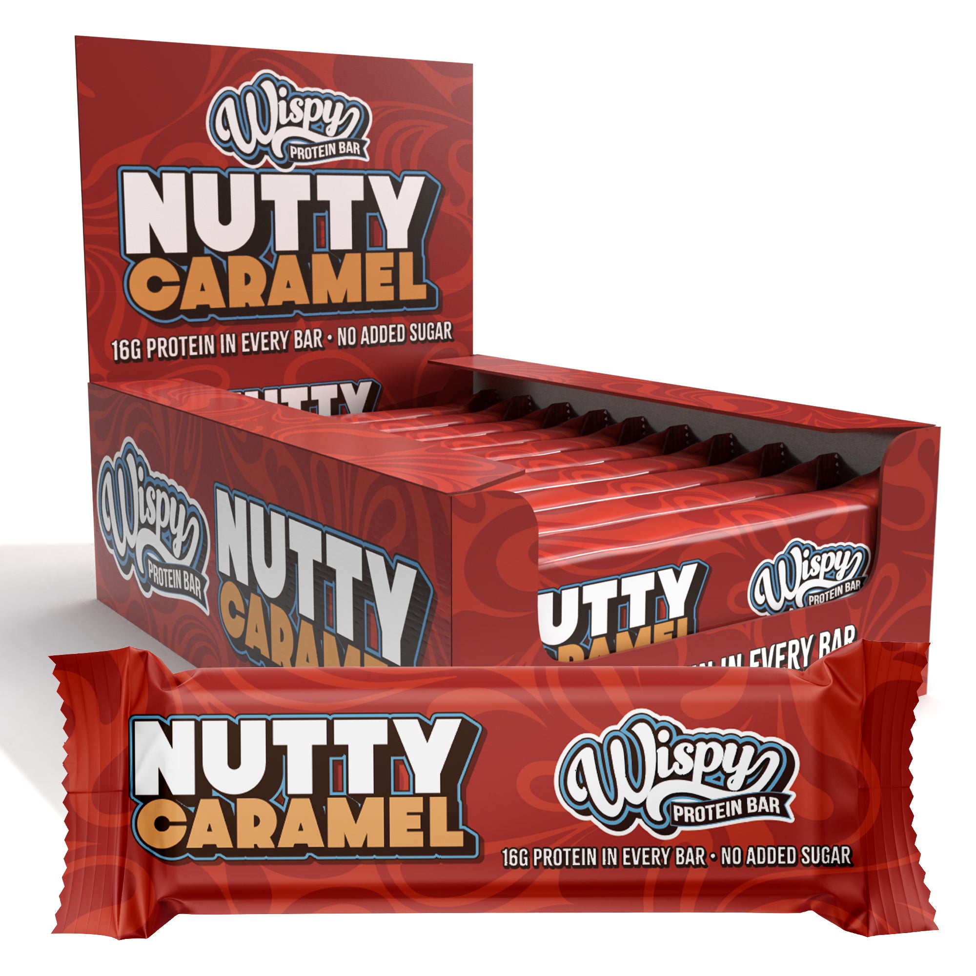 Proteinbar Nutty Caramel 10x 55g - Fantastisk Smag!