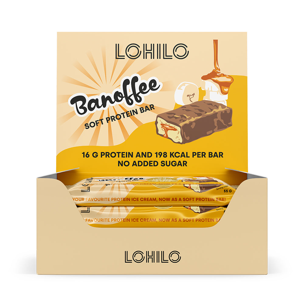 Lohilo Proteinbar Banoffee 12x 55g - Sund Snack!