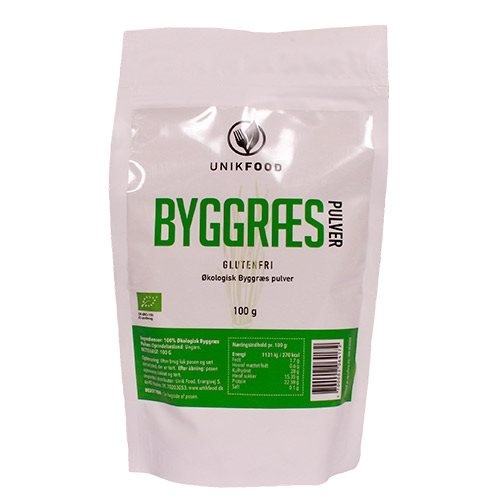 Økologisk Byggræs Pulver 100 Gram – Sundhedsboost til Smoothie