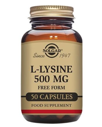 Lysin 500 mg Kapsler fra Solgar – Essentiel Aminosyre