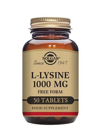 Lysine 1000 mg Tabletter fra Solgar - Kosttilskud på tilbud