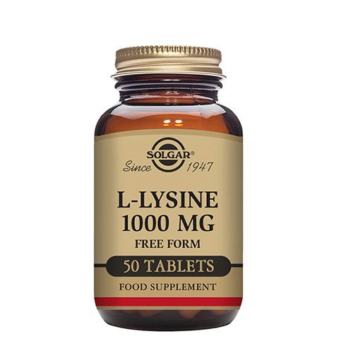 Lysine 1000 mg Tabletter fra Solgar - Kosttilskud på tilbud