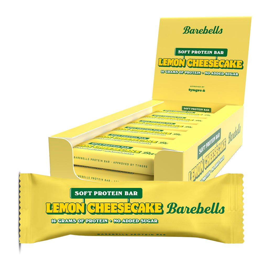 Lemon Cheesecake Proteinbar 12x55g - Sukkerfri Delikatesse