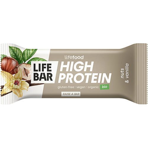 Økologisk Proteinbar med Vanilje og Nødder - Lifebar