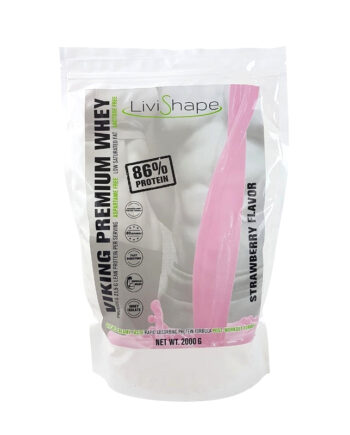 Jordbær Whey Proteinpulver - 2000g Tilbud!