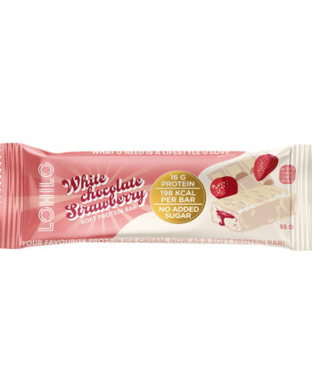Lohilo Proteinbar - Hvid Chokolade og Jordbær 55g