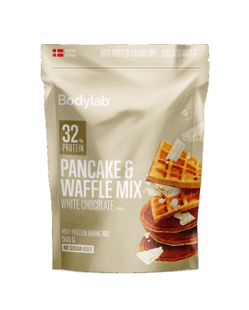 Amerikansk Proteinpandekage- og Vaffelmix - Hvid Chokolade 500g