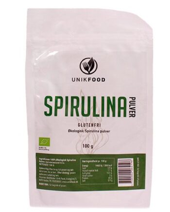Økologisk Spirulina Pulver 100% - Høj Proteinindhold