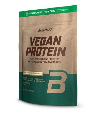 Biotech Vegansk Proteinpulver Vaniljekager 500g - Udsalg!