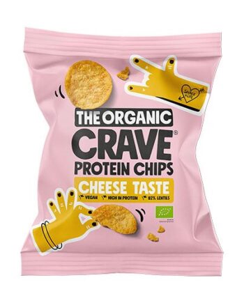 Økologiske Veganske Protein Chips med Ost - Snack Tid!