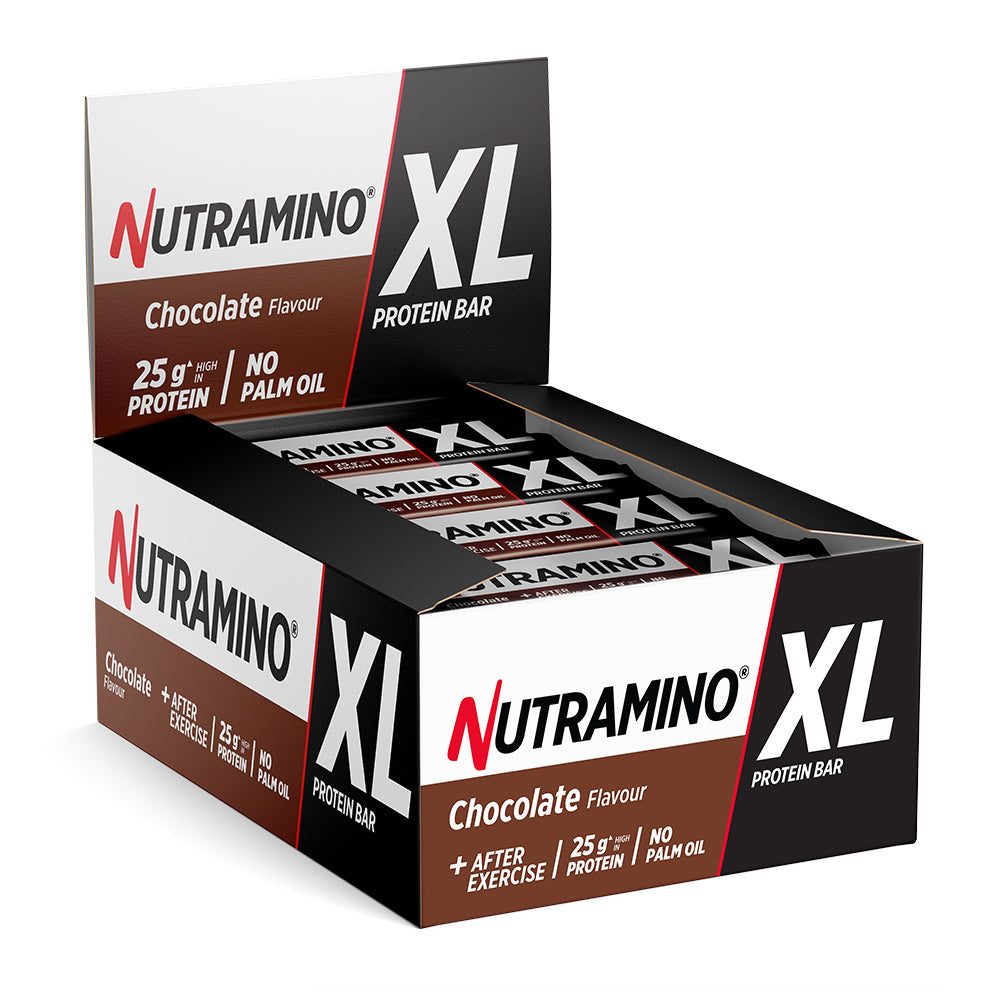 Nutramino Proteinbar Chokolade 16x74g - Perfekt til restitution