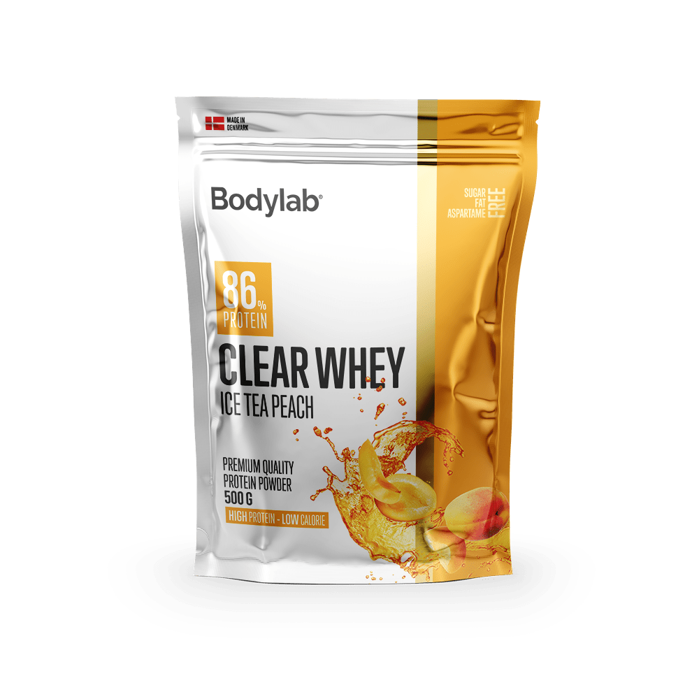 Clear Whey Is-te Peach Proteinpulver 500g fra Bodylab