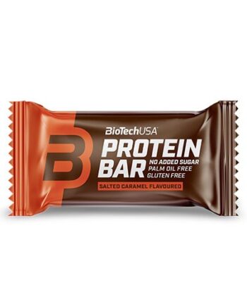 Proteinbar med Saltet Karamel fra Biotechusa - Økologisk Snack