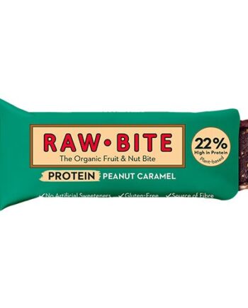 Økologisk Proteinbar med Jordnødder og Karamel - Rawbite