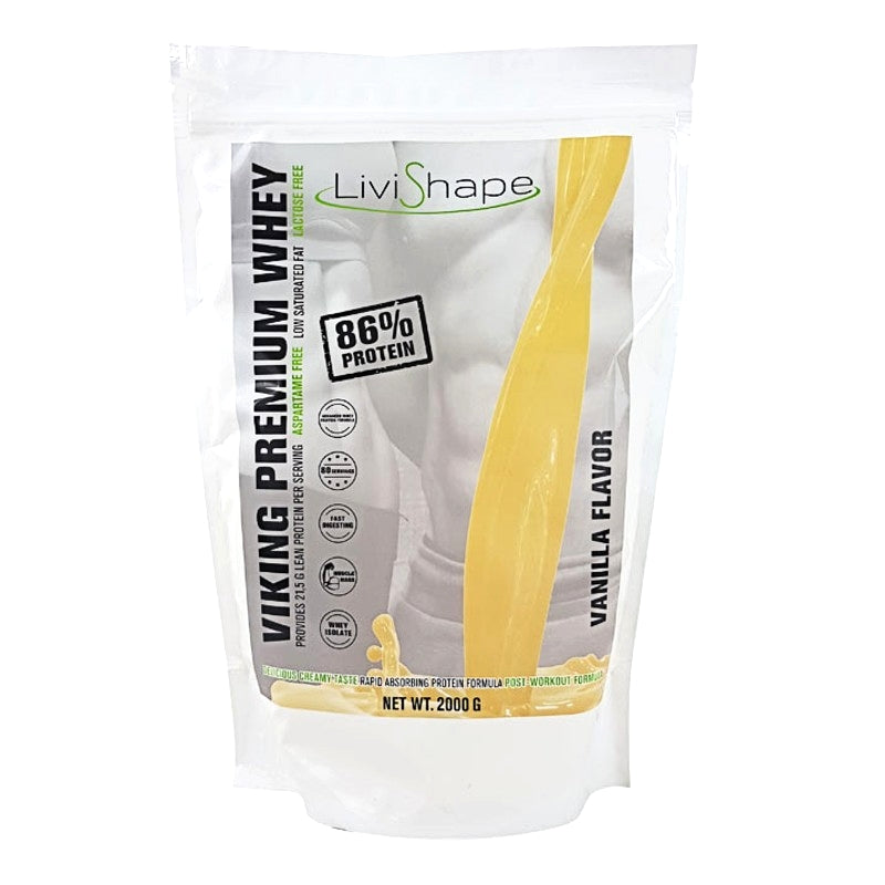 Vanilje Whey Proteinpulver - 2000g Tilbud!