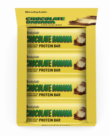 Proteinbar med Chokolade og Banan fra Bodylab - 12 stk.