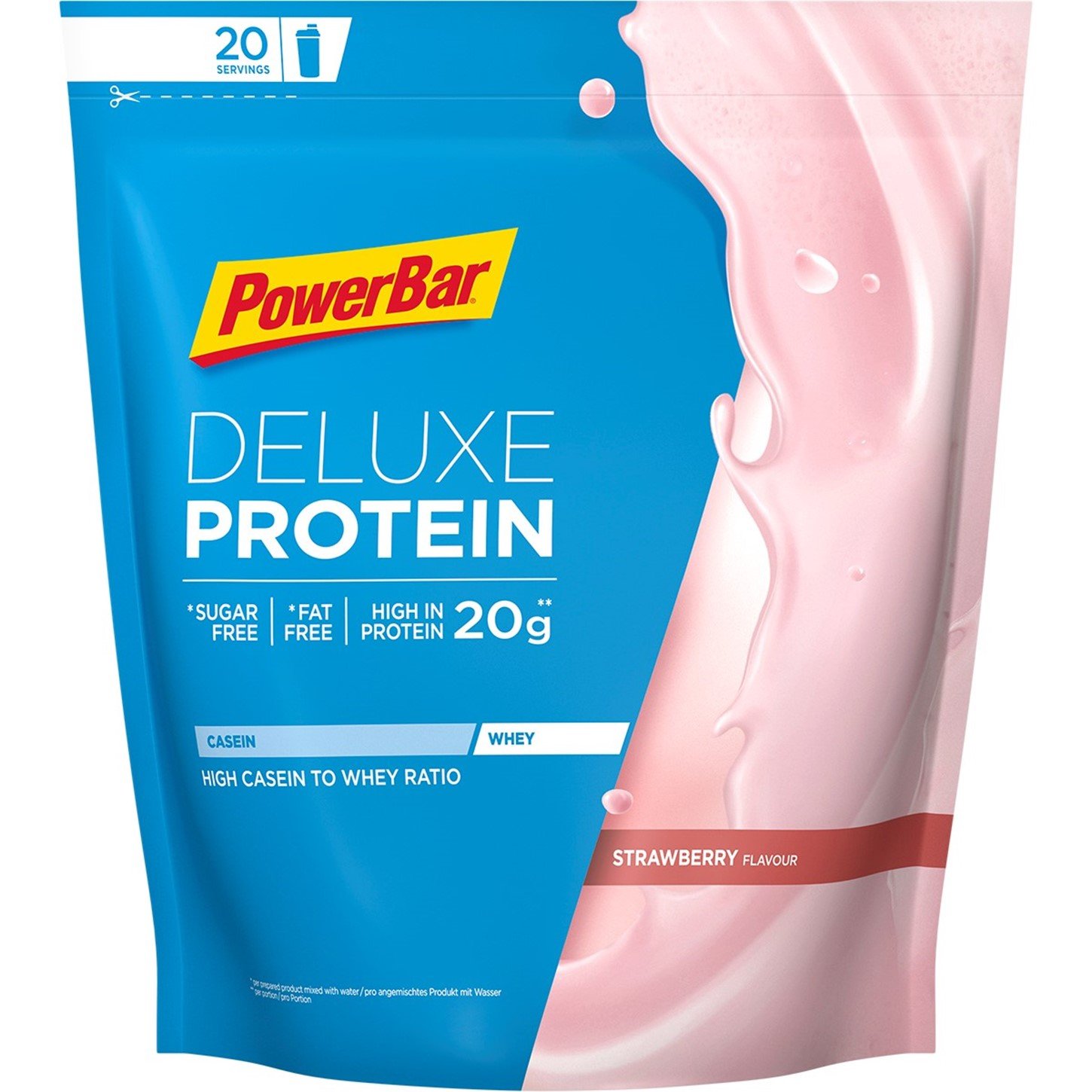 Protein Deluxe Proteinpulver Jordbær 500g - Kvalitetstræning